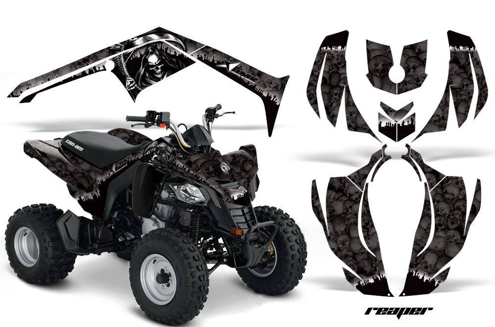 Can-Am Bombardier DS450 Graphics Kit REAPER BLK